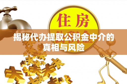 和布克赛尔揭秘代办提取公积金中介的真相与风险